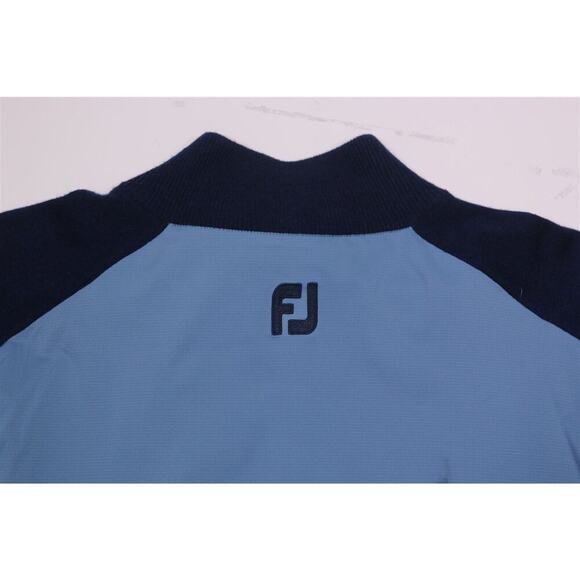 Footjoy Blue Tech and Knit 1/4 Quarter Zip Pullover Men's Small - Picture 10 of 11